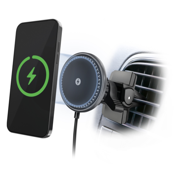 Porodo 3 In 1 Magnetic Car Charger Mount 15W With 20W PD Car Charger Porodo 3 In 1 Magnetic Car Charger Mount 15W With 20W PD Car Charger